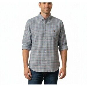 Ralph Lauren Size XLT Tall Button Down Shirt Multicolor Plaid Long Sleeve